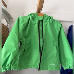 Oaki Kids Bright Green Waterproof Raincoat
